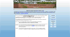 Desktop Screenshot of hallscreeknorthhoa.org